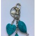 Sleutelhanger tassenhanger turquoise 2
